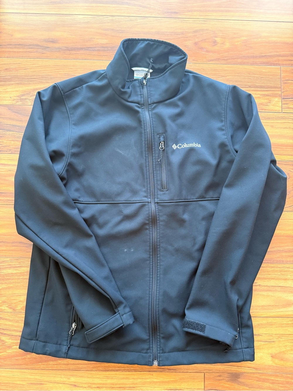 Columbia Black Softshell Jacket with Chest Logo